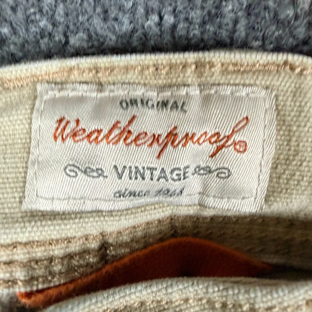 Weatherproof Vintage Flex Utility Pants Mens 34x29 Beige Cotton Relaxed‎ Fit